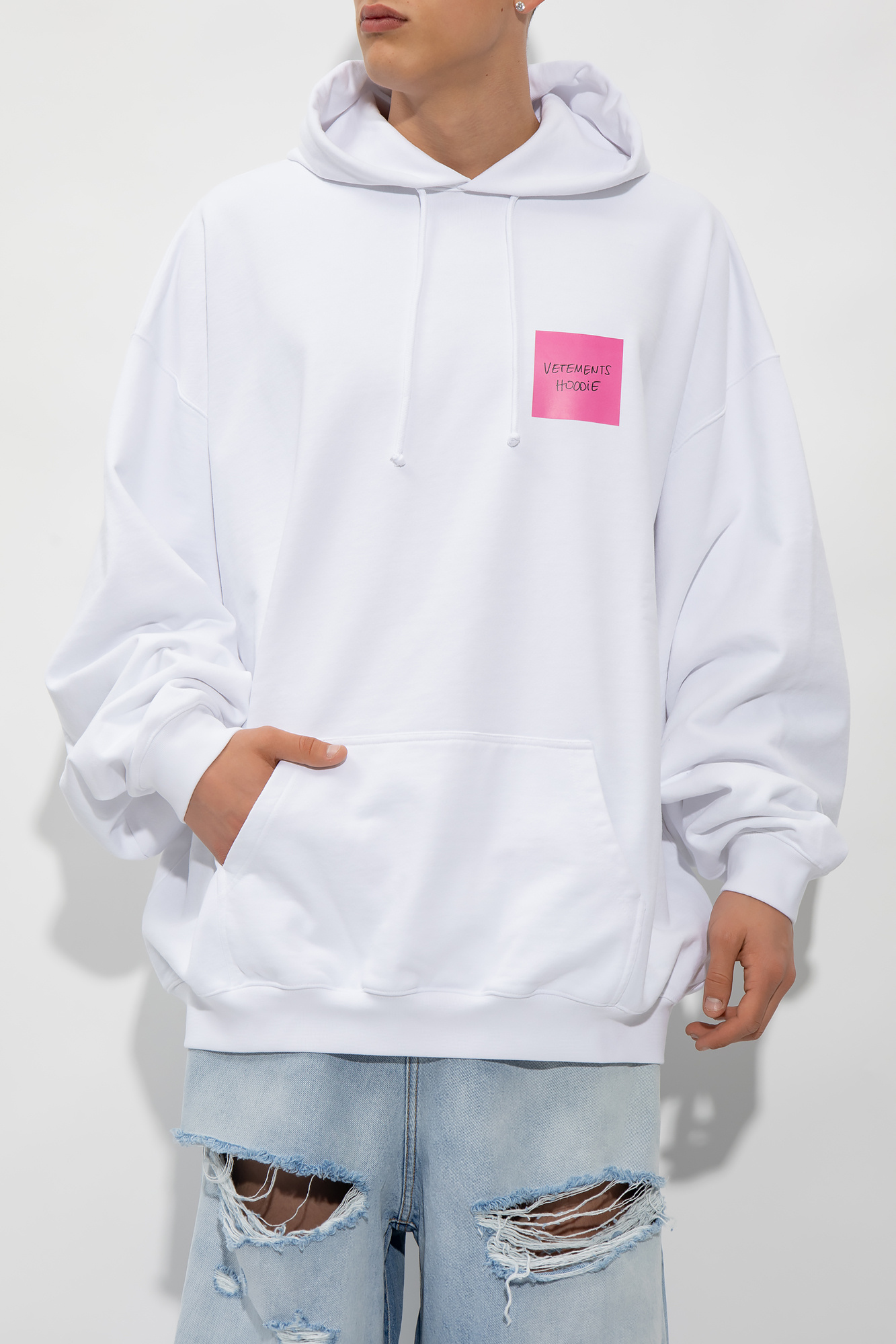 Vetements clearance white hoodie